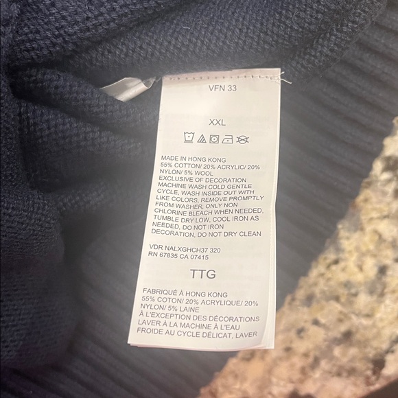 Nautical 1983 1/4 Zip Sweater Navy Blue Mens Size XXL - Picture 16 of 16